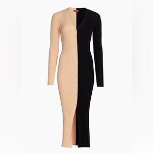 Staud Shoko Colorblocked Midi-Dress